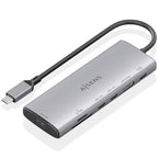 AISENS ASUC-7P031-GR base para portátil y replicador de puertos Alámbrico USB 3.2 Gen 1 (3.1 Gen 1) Type-C