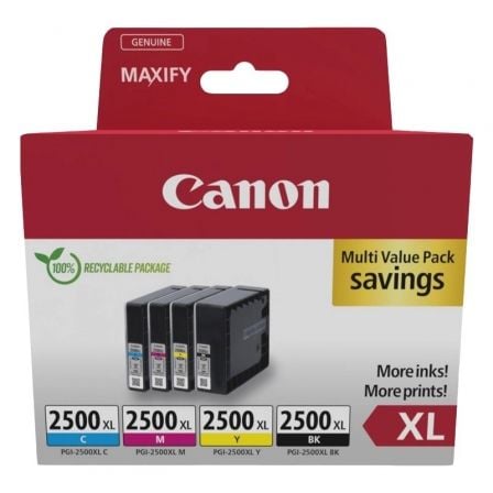 Canon 9254B010 cartucho de tinta 4 pieza(s) Original Alto rendimiento (XL) Negro, Cian, Magenta, Amarillo
