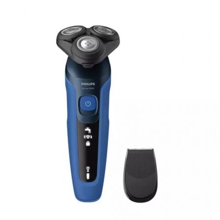 Philips SHAVER Series 5000 S5466/17 afeitadora Máquina de afeitar de rotación Recortadora Negro, Azul