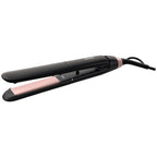 Philips Essential BHS378/00 Utensilio de peinado Cepillo alisador Caliente Negro, Rosa 1,8 m