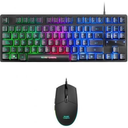 Mars Gaming MCPTKLES teclado Ratón incluido Juego USB