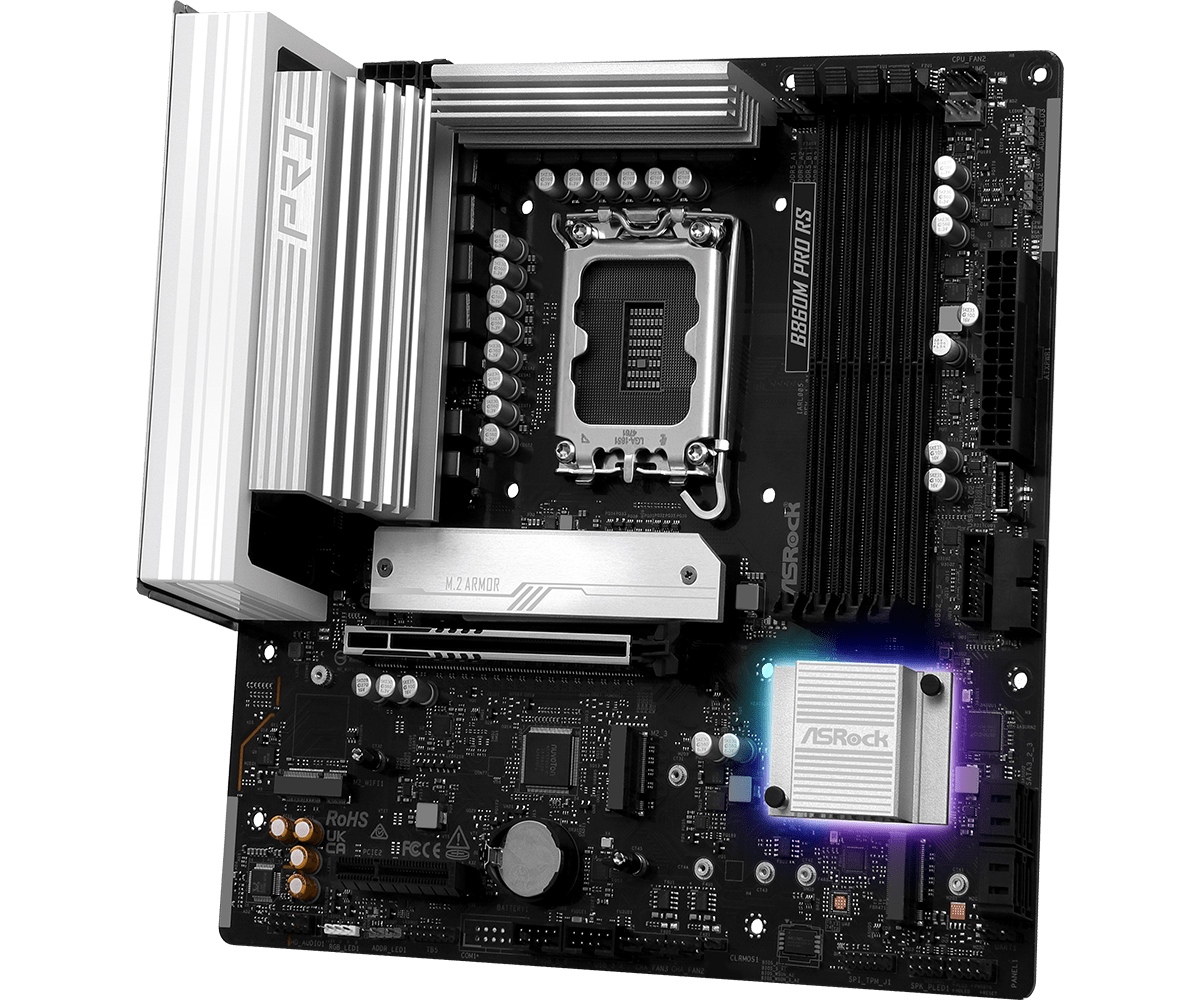 Asrock B860M Pro RS Intel B860 LGA 1851 micro ATX (3)