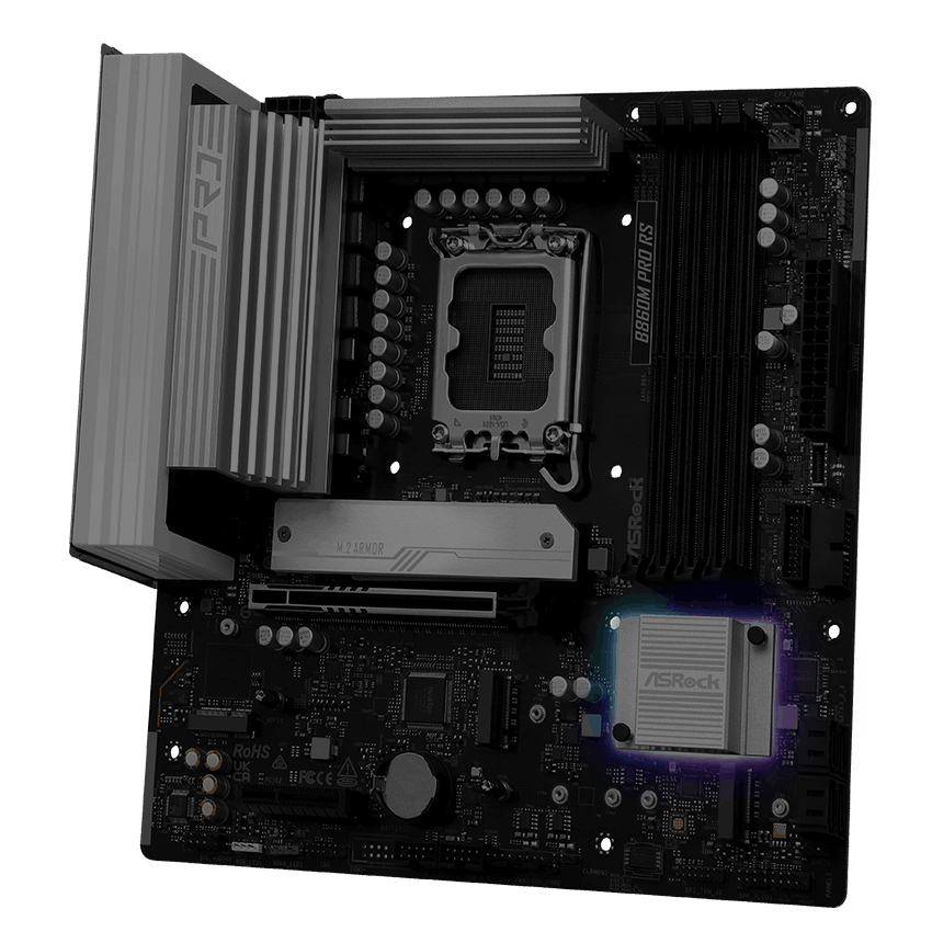 Asrock B860M Pro RS Intel B860 LGA 1851 micro ATX (4)