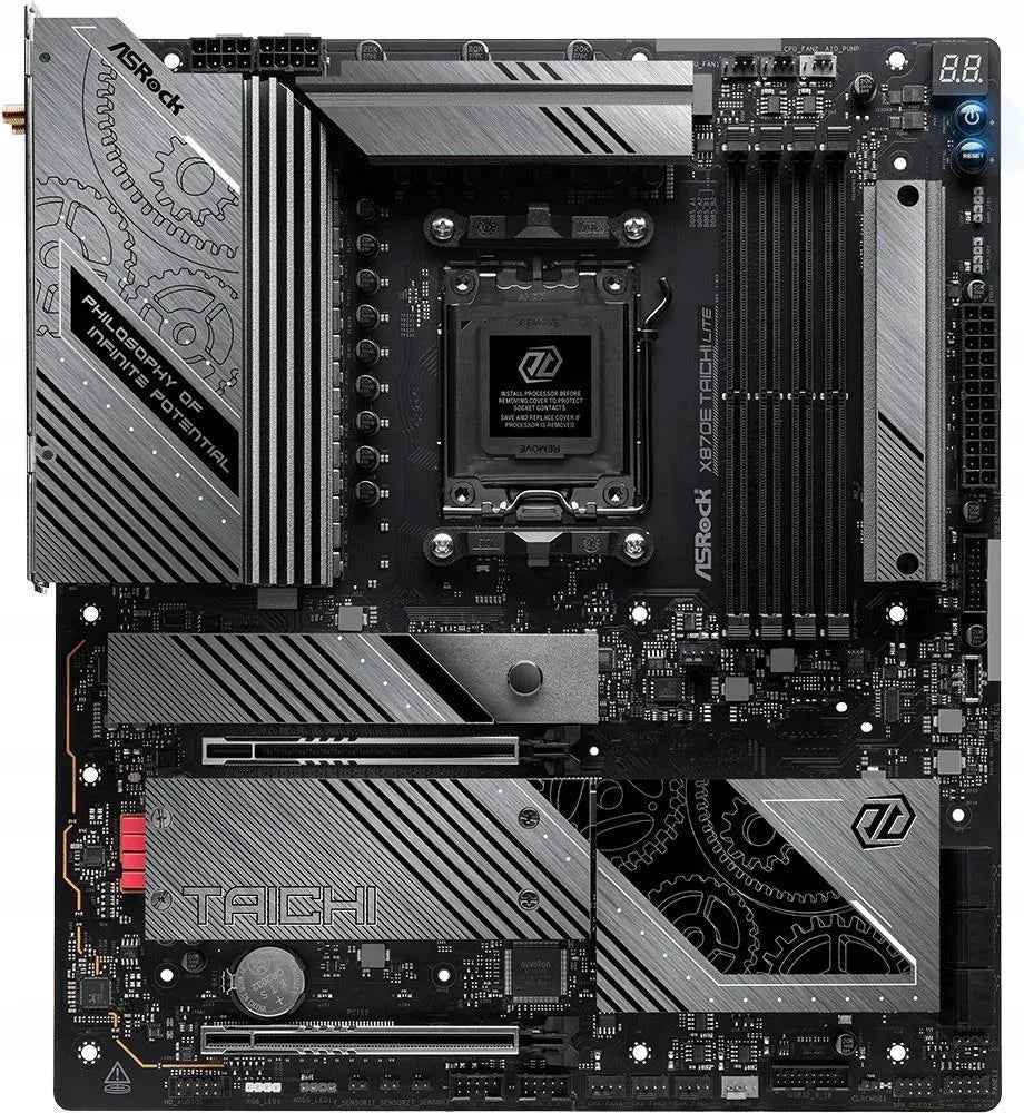 Asrock 90-MXBPA0-A0UAYZ motherboard AMD X870 Socket AM5 Extended ATX (2)