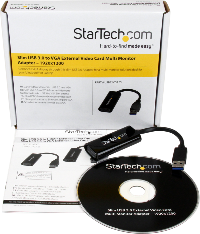 Startech USB32VGAES - Cable Convertidor Compacto de Vídeo, 1920x1200 / 1080p (2)