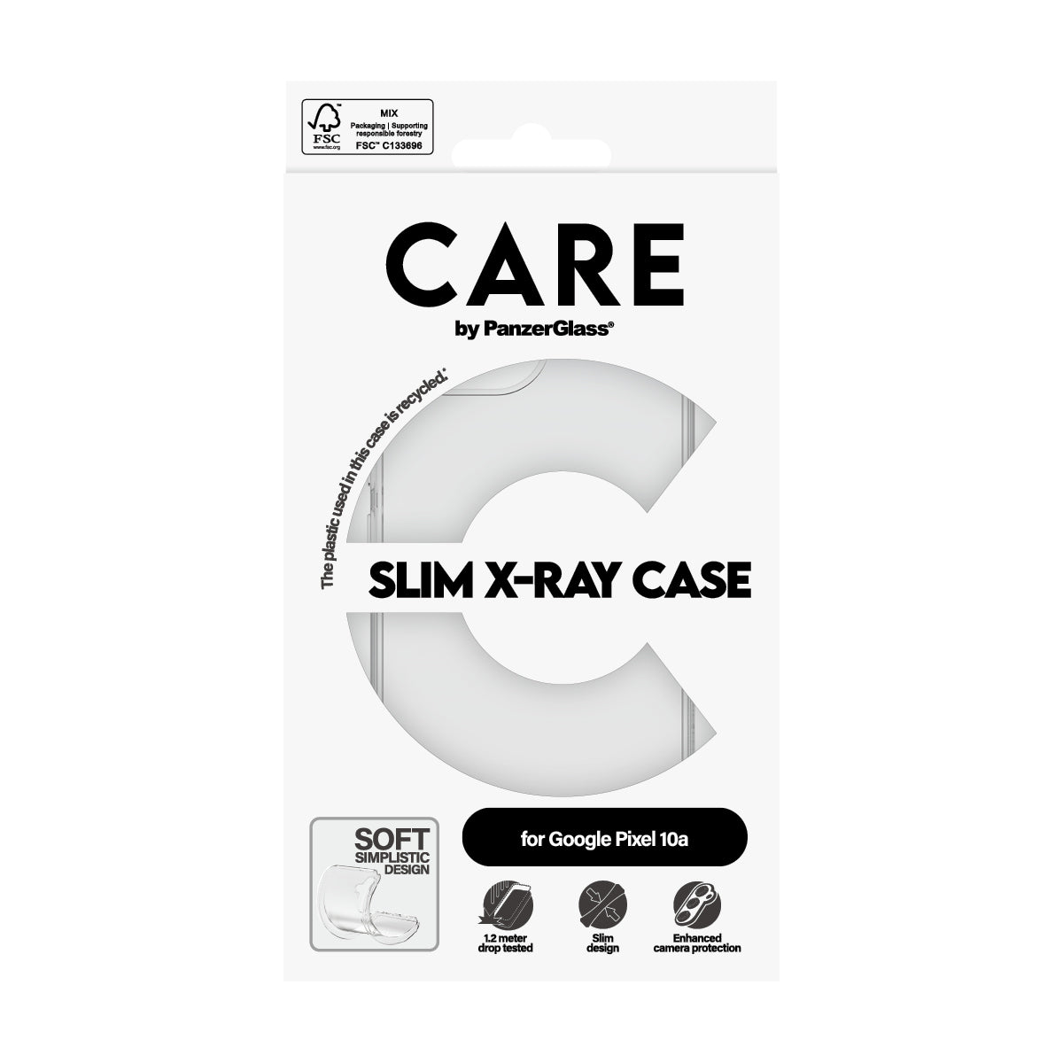 PanzerGlass CARE™ by ® X-Ray Case Google Pixel 10a 5G funda para teléfono móvil Transparente (3)