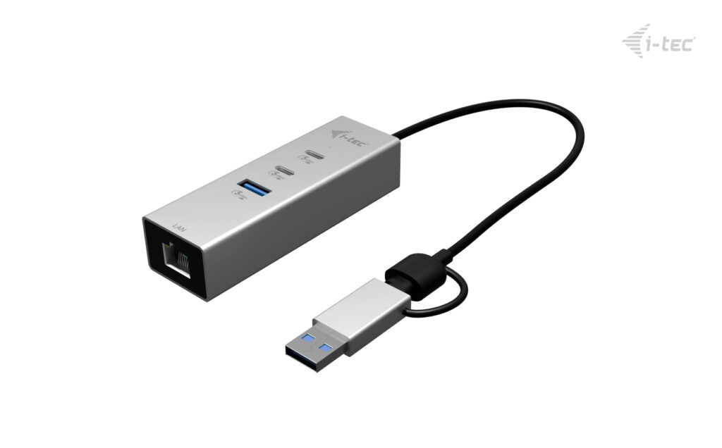 i-tec CAMETALG325HUB hub de interfaz USB 3.2 Gen 1 (3.1 Gen 1) Type-A + Type-C 5 Mbit/s Plata (3)