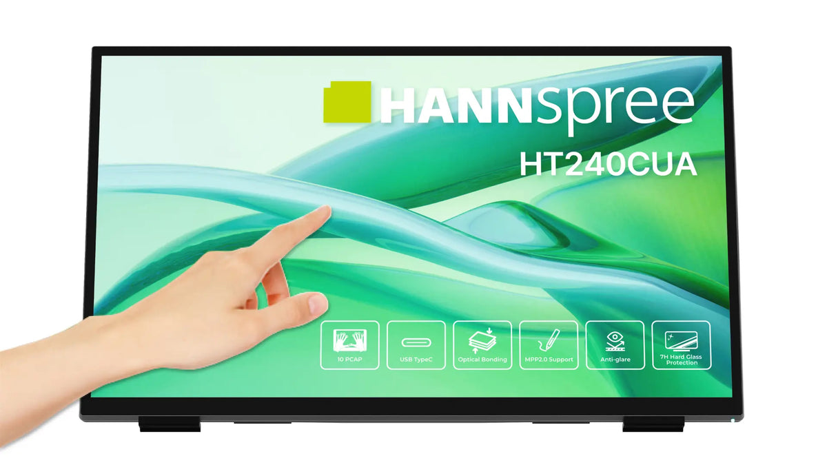 Hannspree HT240CUA pantalla para PC 60,5 cm (23.8") 1920 x 1080 Pixeles Full HD LED Pantalla táctil Negro