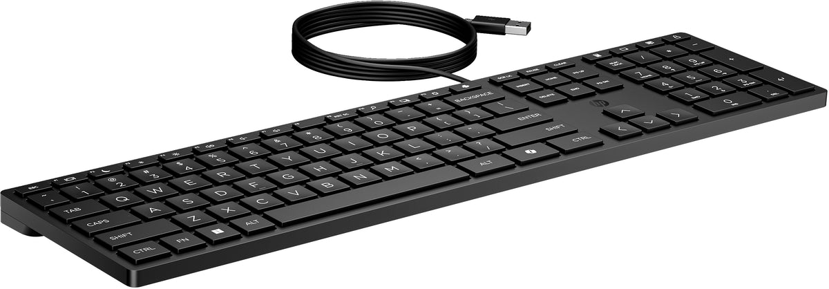 HP 320K Wired Keyboard teclado Oficina USB Negro (5)