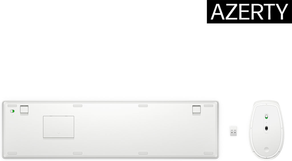 HP 650 Wireless Keyboard and Mouse Combo teclado Ratón incluido Hogar RF inalámbrico Blanco (5)