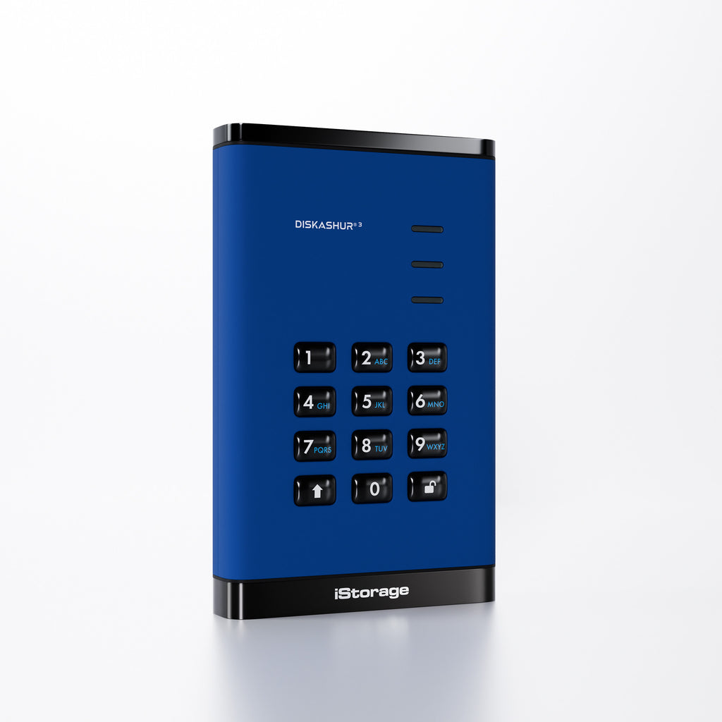 iStorage diskAshur3 SSD 2 TB USB Type-A / USB Type-C 3.2 Gen 1 (3.1 Gen 1) Azul