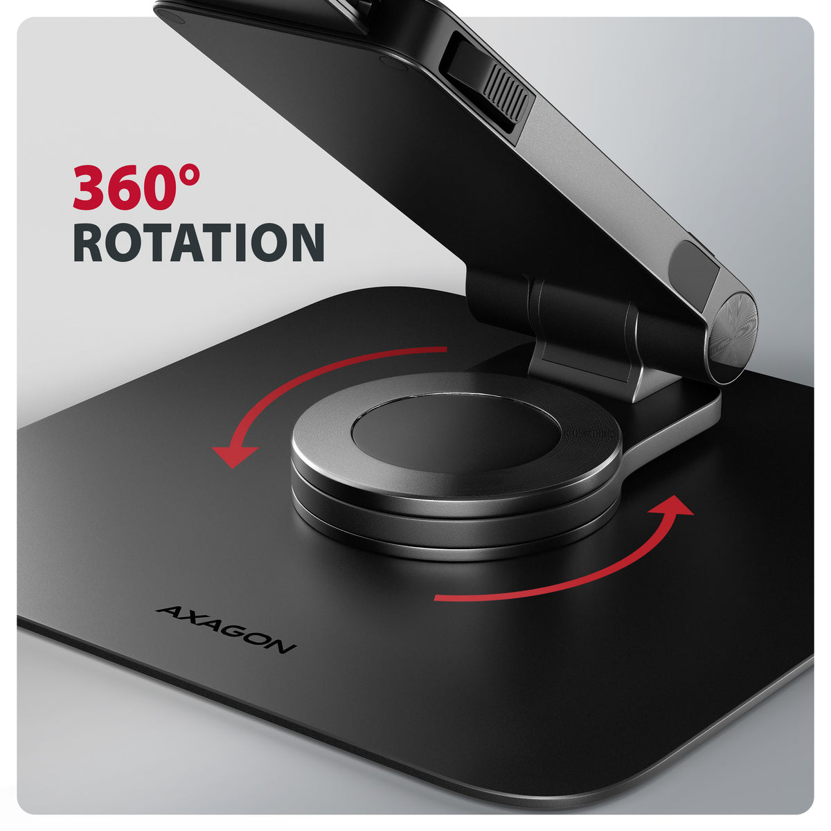 Axagon STND-LRB Laptop-Ständer, 360° drehbar, Doppelgelenk, verlängerbar Soporte para ordenador portátil y tableta Negro 43,9 cm (17.3") (3)