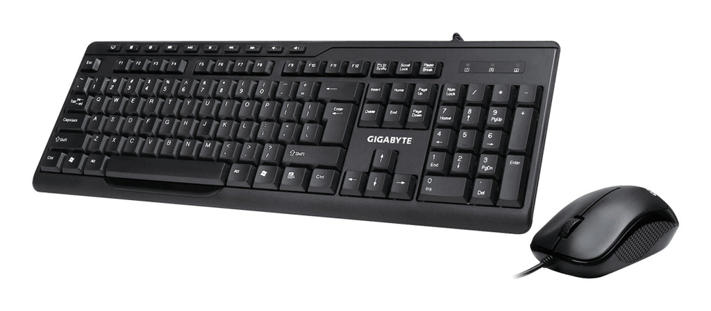 GIGABYTE KM6300 teclado Ratón incluido Hogar USB QWERTY Español Negro (2)