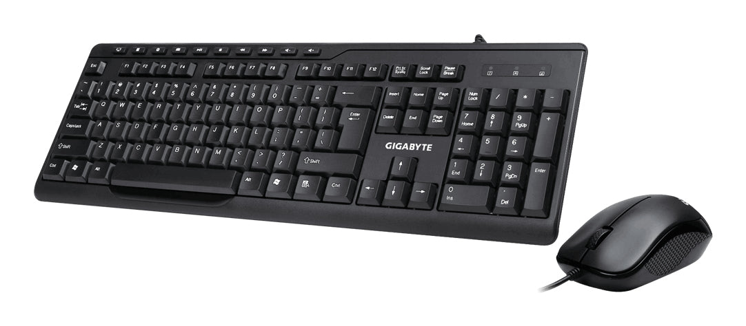 GIGABYTE KM6300 teclado Ratón incluido Hogar USB QWERTY Español Negro (2)