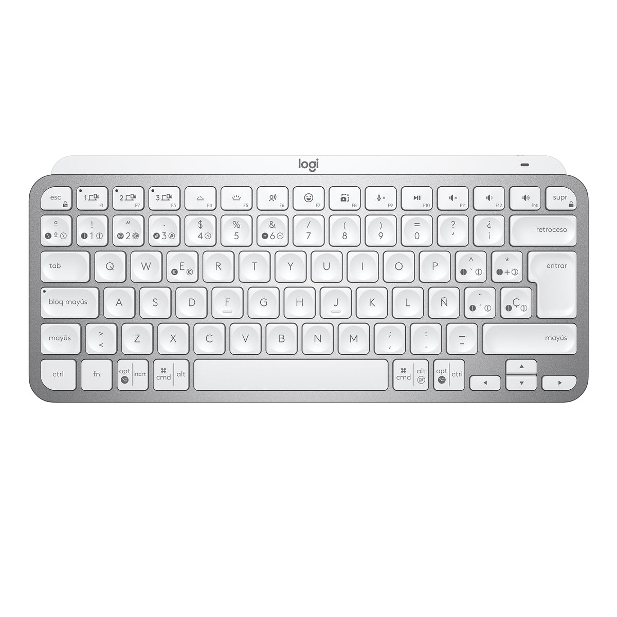 Logitech 920-010491 teclado Oficina RF Wireless + Bluetooth QWERTY Español Gris (8)