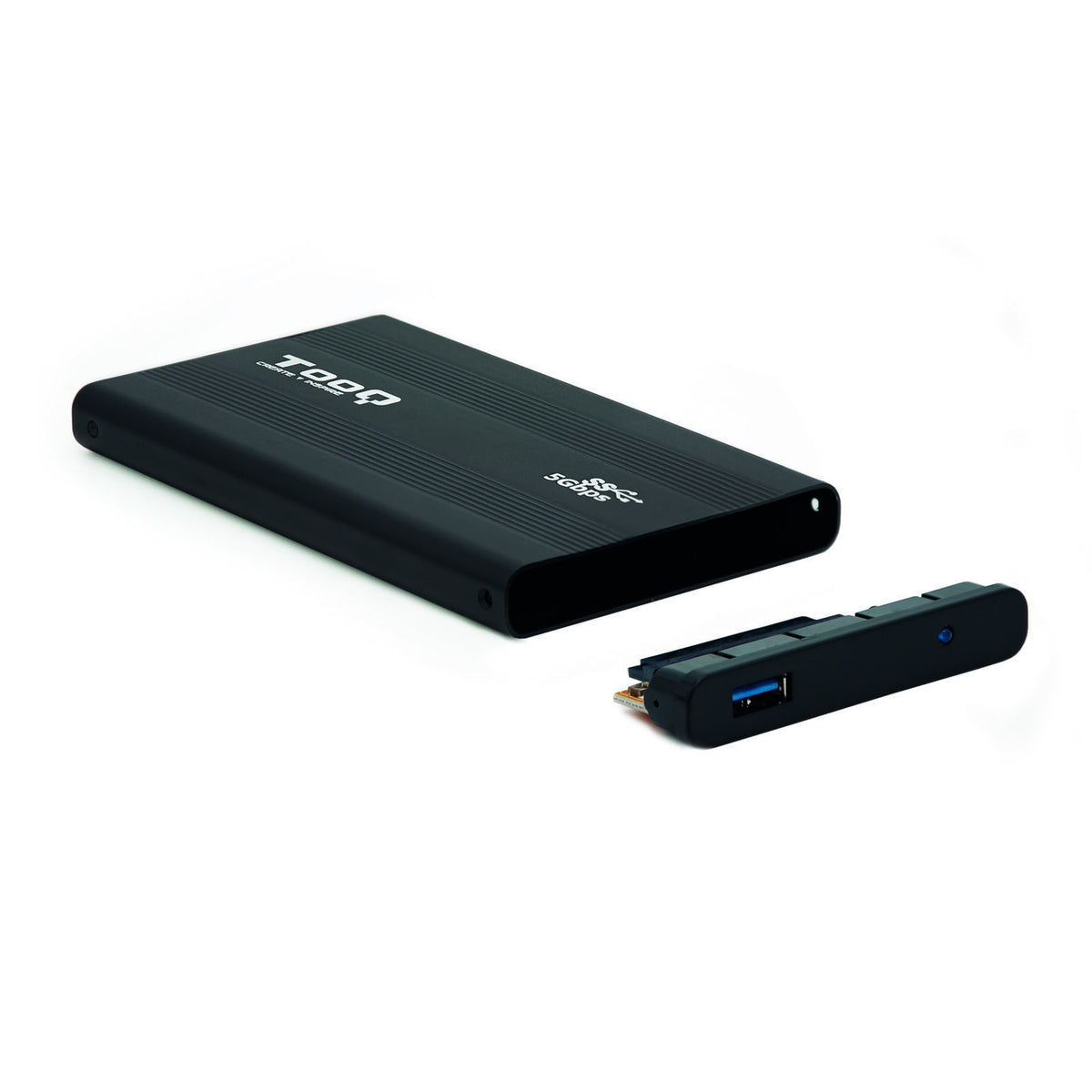 TooQ TQE-2524B caja para disco duro externo Caja de disco duro (HDD) Negro 2.5" (3)