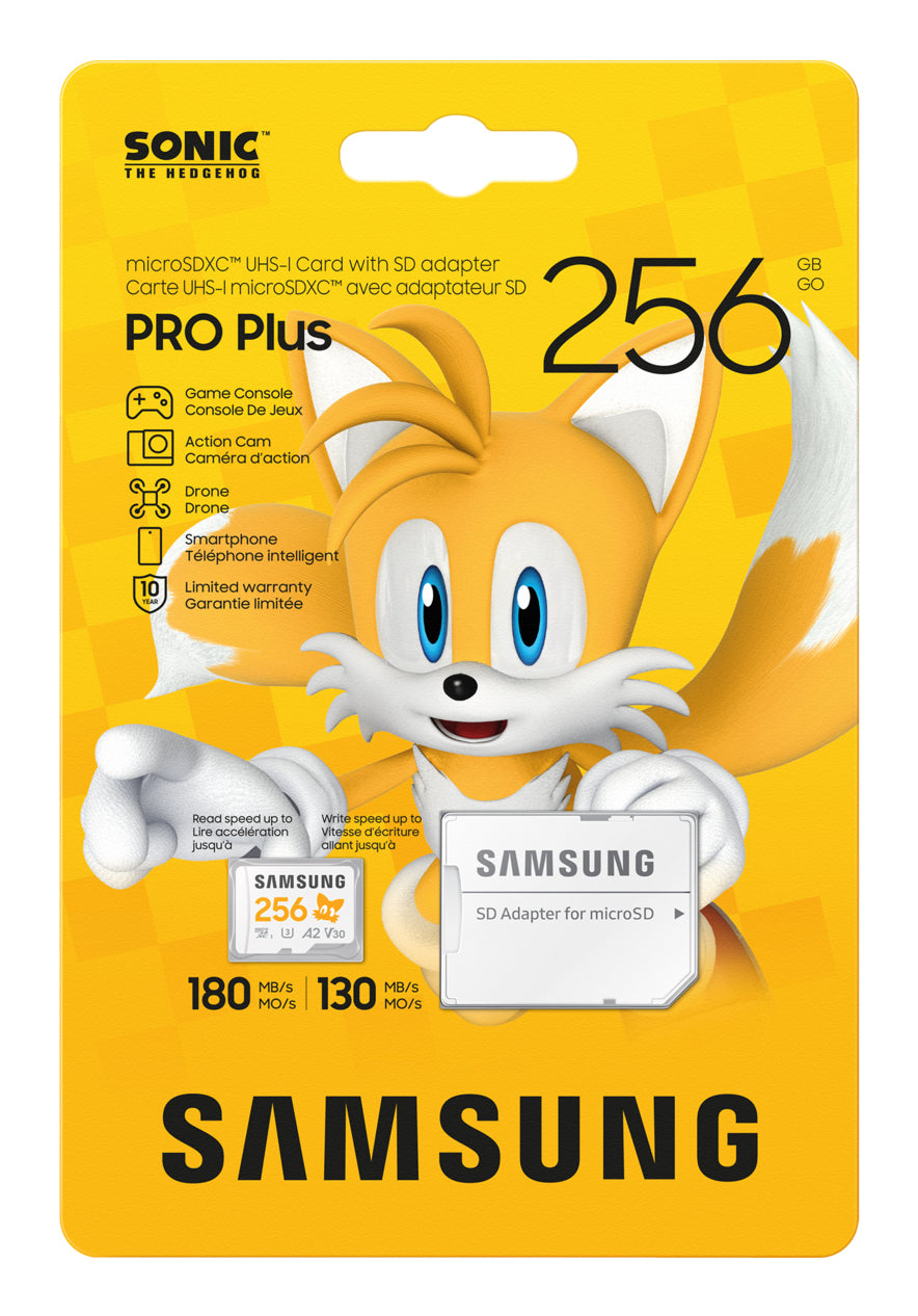 Samsung Tarjeta microSDXC PRO Plus 256 GB UHS-I U3 V30 A2