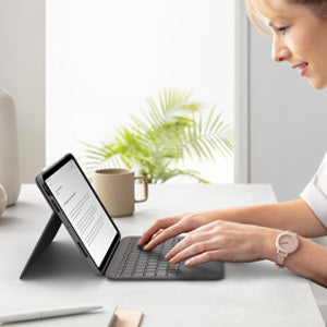Logitech Folio Touch QWERTZ Alemán Smart Connector Gris (5)
