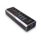 Lindy 43371 hub de interfaz USB 3.2 Gen 1 (3.1 Gen 1) Type-B 5000 Mbit/s Negro (3)