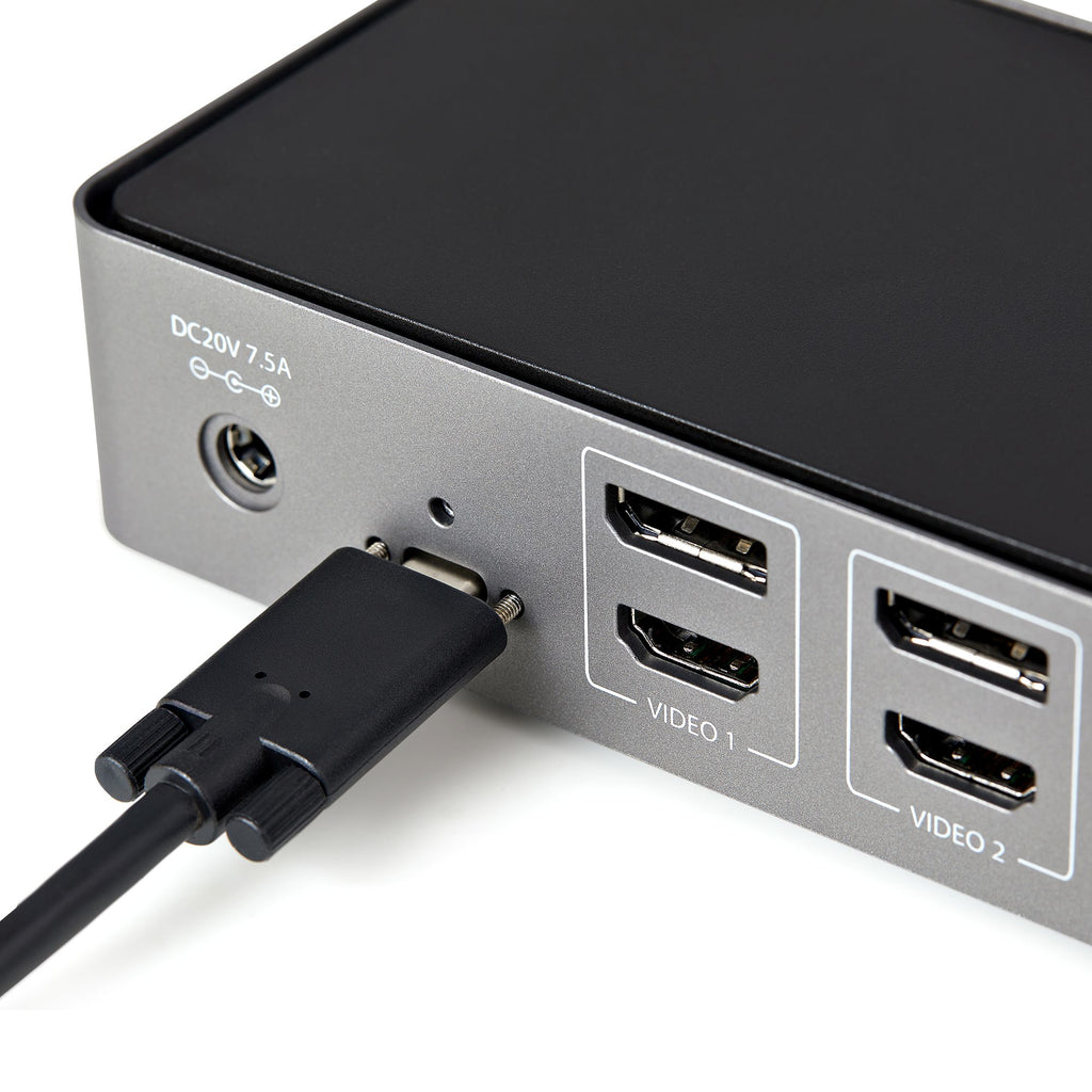 StarTech.com DK31C3HDPDUE base para portátil y replicador de puertos Alámbrico USB 3.2 Gen 2 (3.1 Gen 2) Type-C Negro, Gris (5)