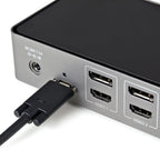 StarTech.com DK31C3HDPDUE base para portátil y replicador de puertos Alámbrico USB 3.2 Gen 2 (3.1 Gen 2) Type-C Negro, Gris (5)