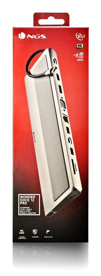 NGS WONDERDOCK 12 PRO USB Tipo C Plata (5)