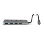 Lindy 43383 hub de interfaz USB 3.2 Gen 1 (3.1 Gen 1) Type-C 5000 Mbit/s Gris (3)