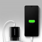 Axagon ACU-QC18 cargador de dispositivo móvil Teléfono móvil, Batería portátil, Smartphone, Reloj inteligente, Tableta, Universal Negro Corriente alterna Carga rápida Interior (6)