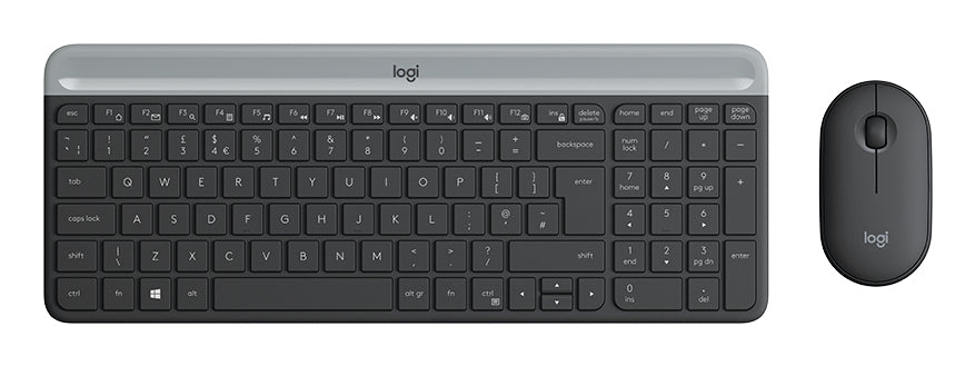 Logitech Slim MK470 teclado Ratón incluido Universal RF inalámbrico QWERTZ Alemán Grafito (2)