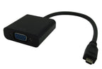 Microconnect HDMIDVGAB adaptador de cable de vídeo 0,25 m HDMI tipo D (Micro) VGA (D-Sub) Negro (2)