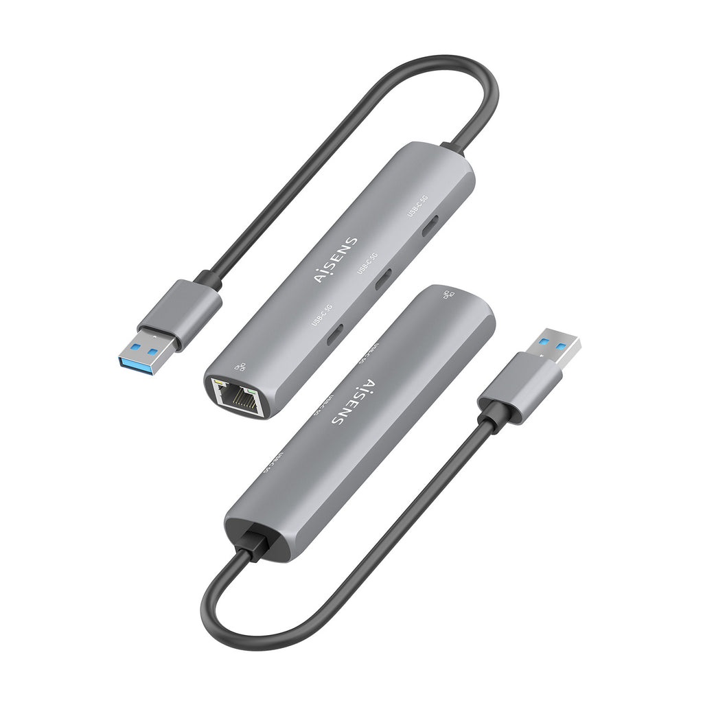 AISENS ASUC-4P037-GR base para portátil y replicador de puertos Alámbrico USB 3.2 Gen 1 (3.1 Gen 1) Type-A (4)