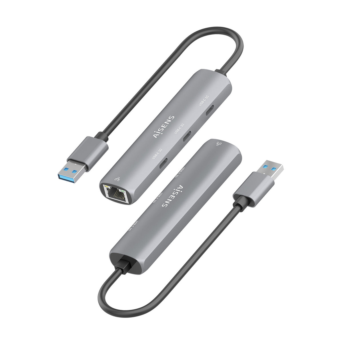 AISENS ASUC-4P037-GR base para portátil y replicador de puertos Alámbrico USB 3.2 Gen 1 (3.1 Gen 1) Type-A (4)