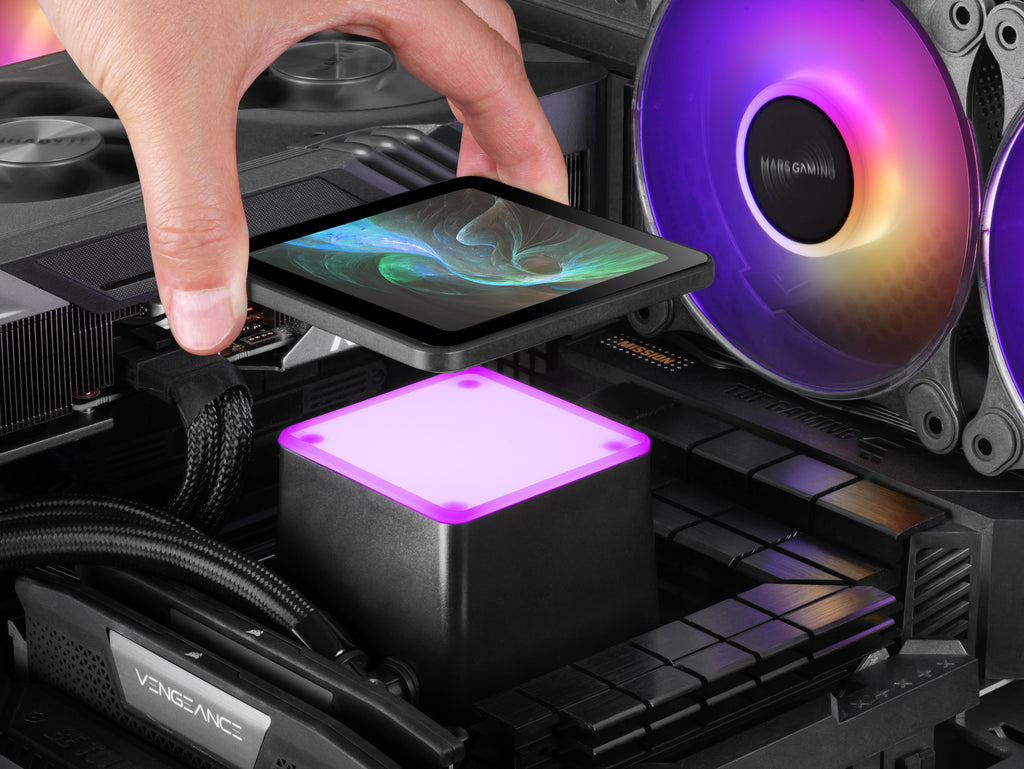 Mars Gaming ML-VISIONPRO240 Procesador Sistema de refrigeración líquida todo en uno 12 cm Negro 1 pieza(s) (9)