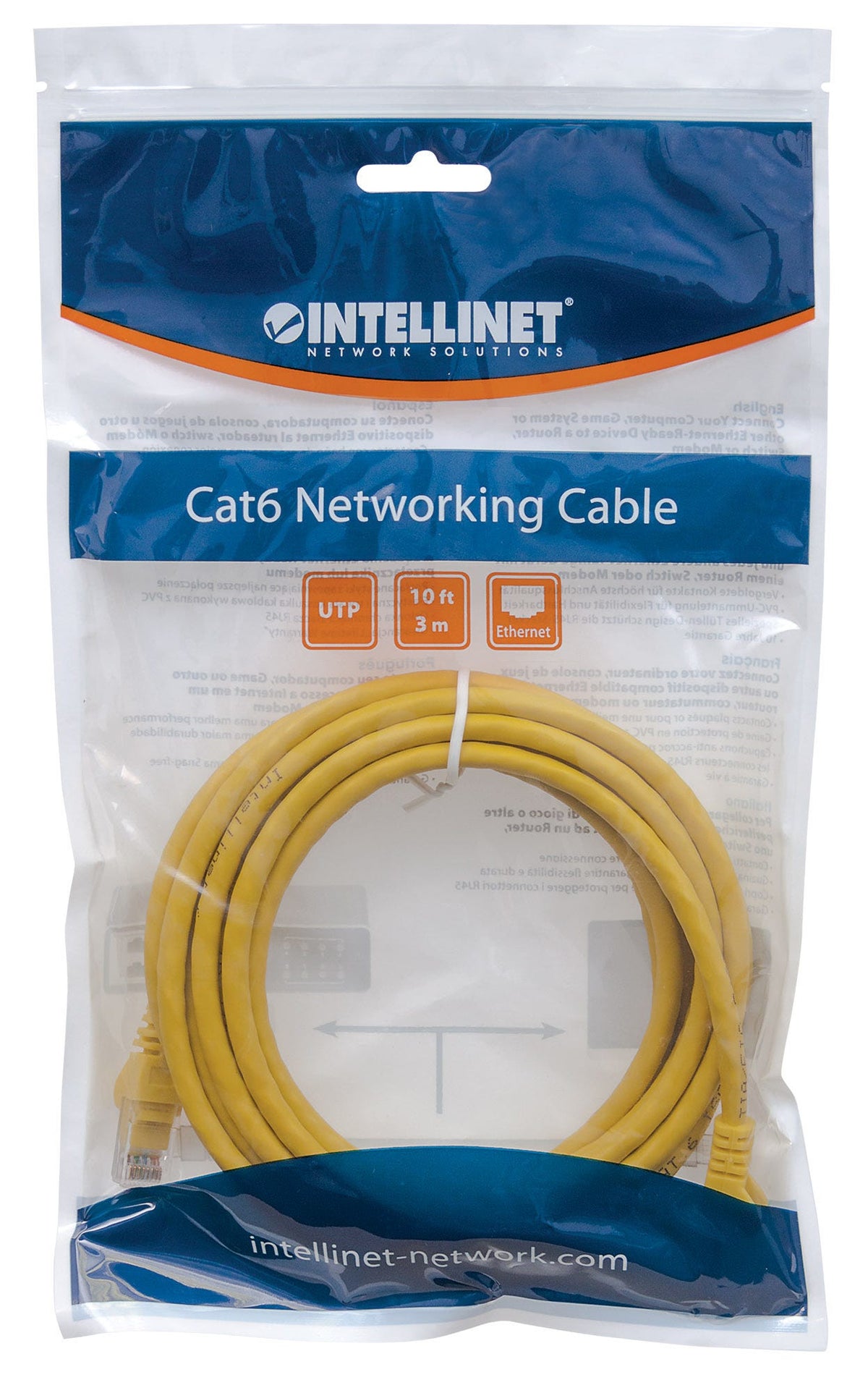 Intellinet 342377 cable de red Amarillo 3 m U/UTP (UTP) (6)