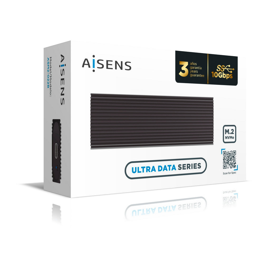 AISENS ASM2-022B caja para disco duro externo Caja externa para unidad de estado sólido (SSD) Negro (6)