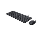 HP 150 Wired Mouse and Keyboard Combination teclado Ratón incluido Hogar / Oficina USB Negro (8)