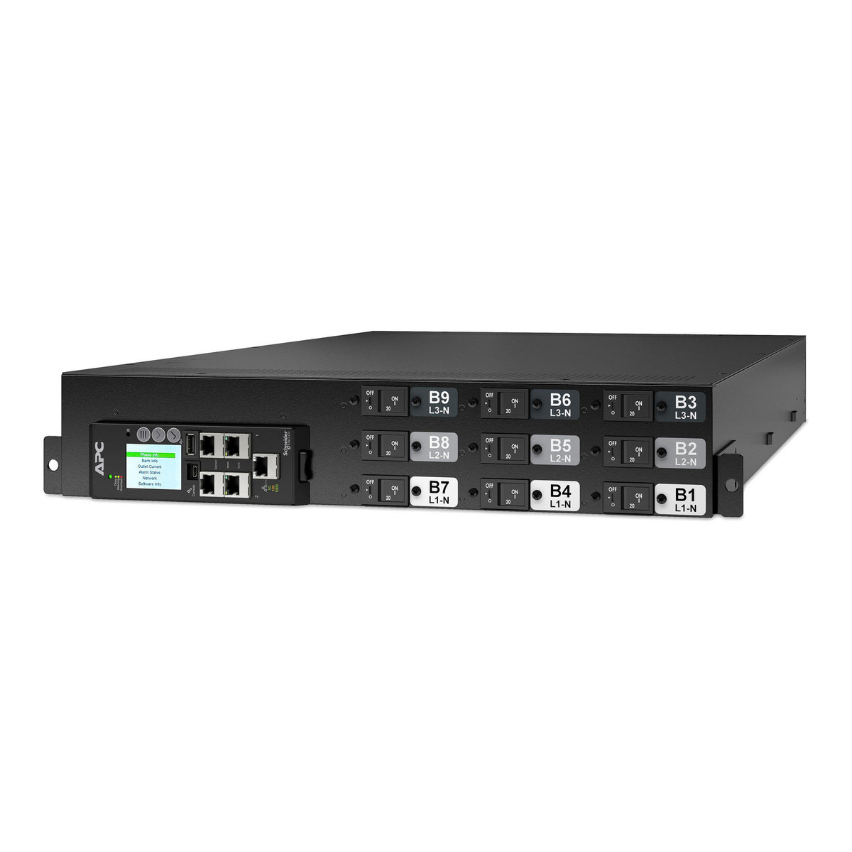 APC NetShelter Rack PDU Advanced Switched Metered, 2U, 3 Phase, 415V, 41.4kVA 60A, 18 Outlets unidad de distribución de energía (PDU) 18 salidas AC Negro (2)