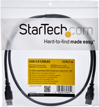 Startech USB3SEXT1MBK - Macho a Hembra USB A, Extensor, Negro (3)