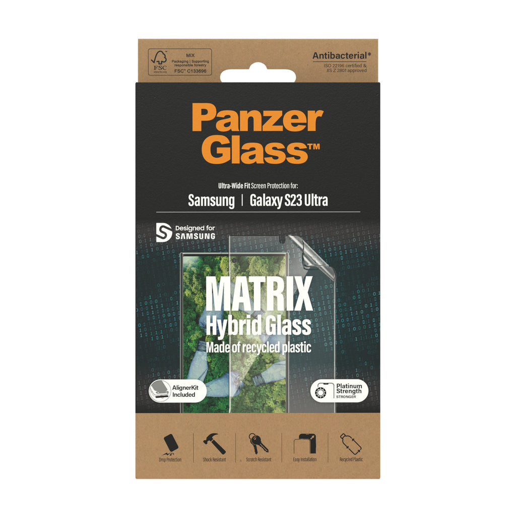 PanzerGlass ® ECO MATRIX Screen Protector Samsung Galaxy S23 Ultra | Ultra-Wide Fit w. AlignerKit Protector de pantalla 1 pieza(s) (3)