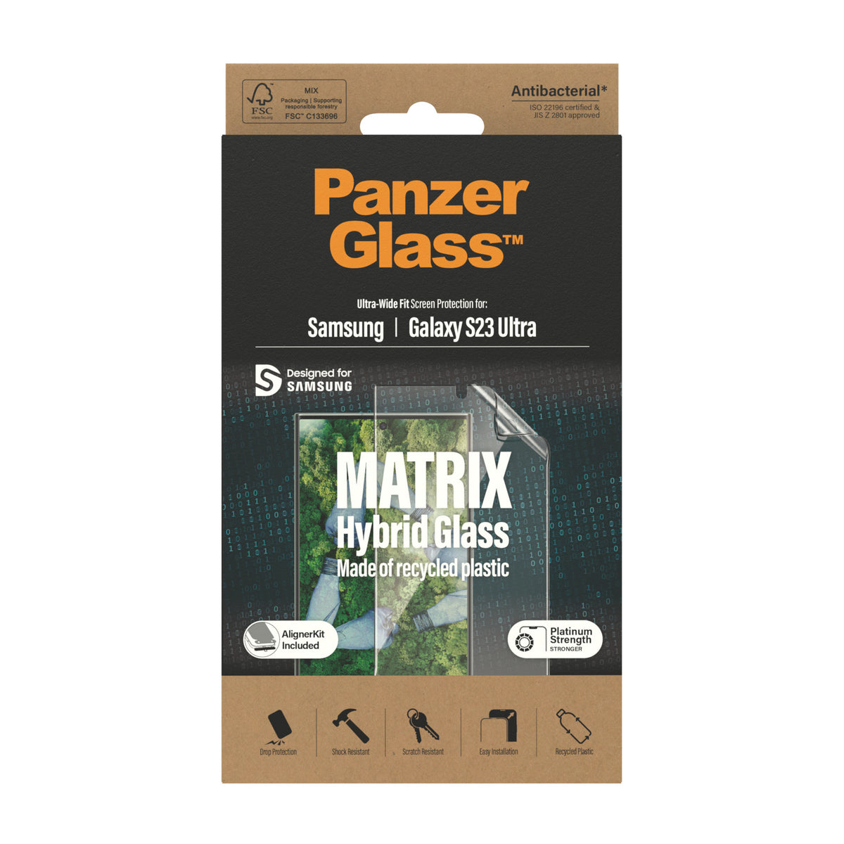 PanzerGlass ® ECO MATRIX Screen Protector Samsung Galaxy S23 Ultra | Ultra-Wide Fit w. AlignerKit Protector de pantalla 1 pieza(s) (3)