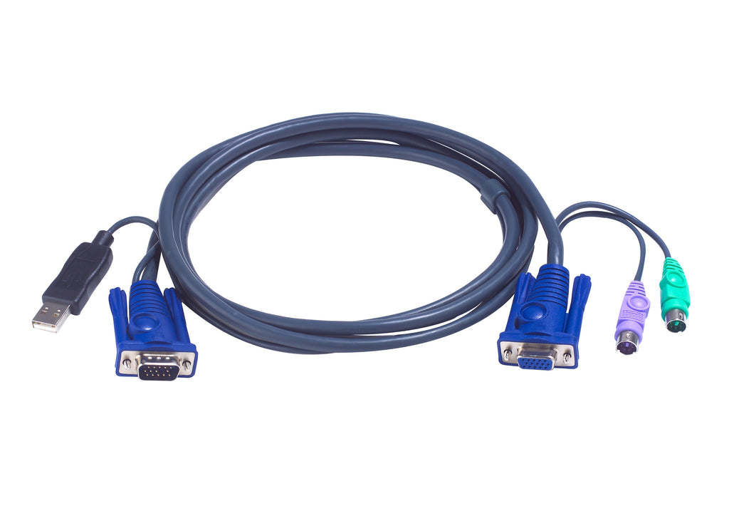 ATEN 2L-5502UP cable para video, teclado y ratón (kvm) Negro 1,8 m (2)