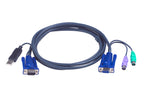 ATEN 2L-5502UP cable para video, teclado y ratón (kvm) Negro 1,8 m (2)