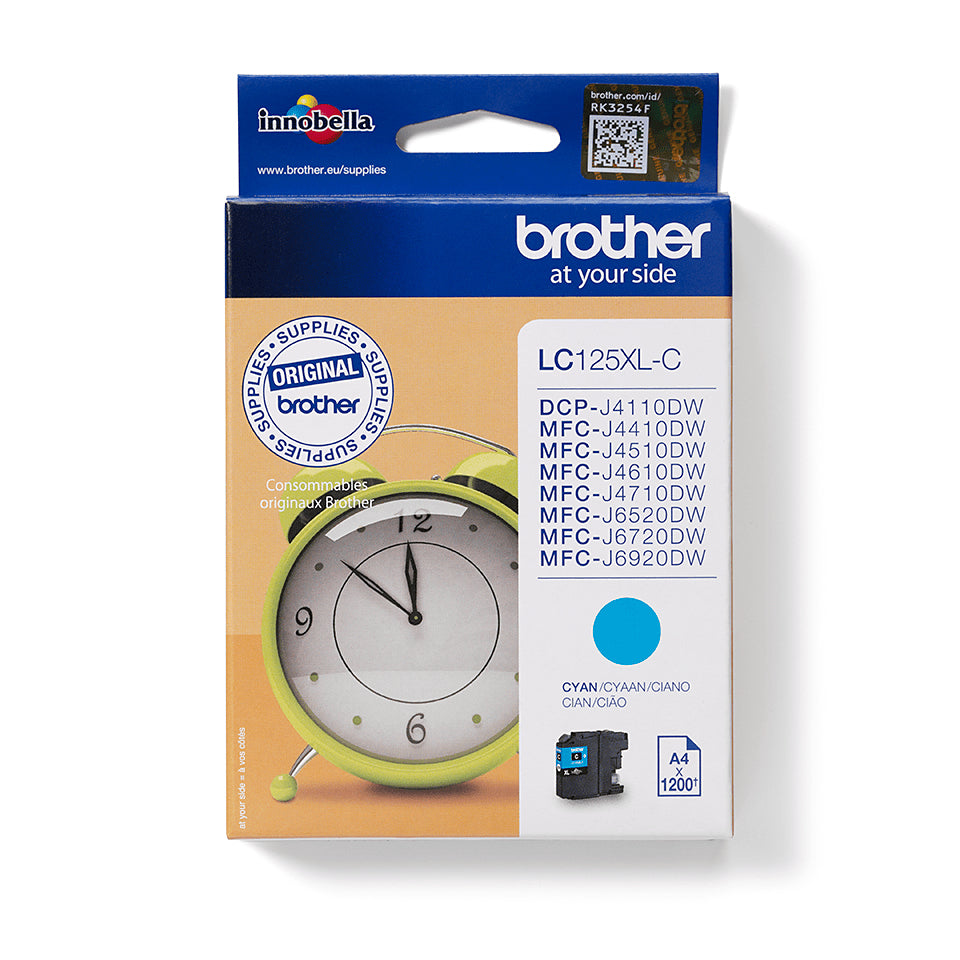 Brother LC-125XLC cartucho de tinta 1 pieza(s) Original Cian (2)