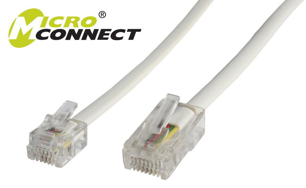 Microconnect MPK451 cable telefónico 1 m Blanco (2)