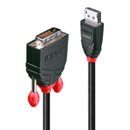 Lindy 41491 adaptador de cable de vídeo 2 m DisplayPort DVI-D Negro (2)