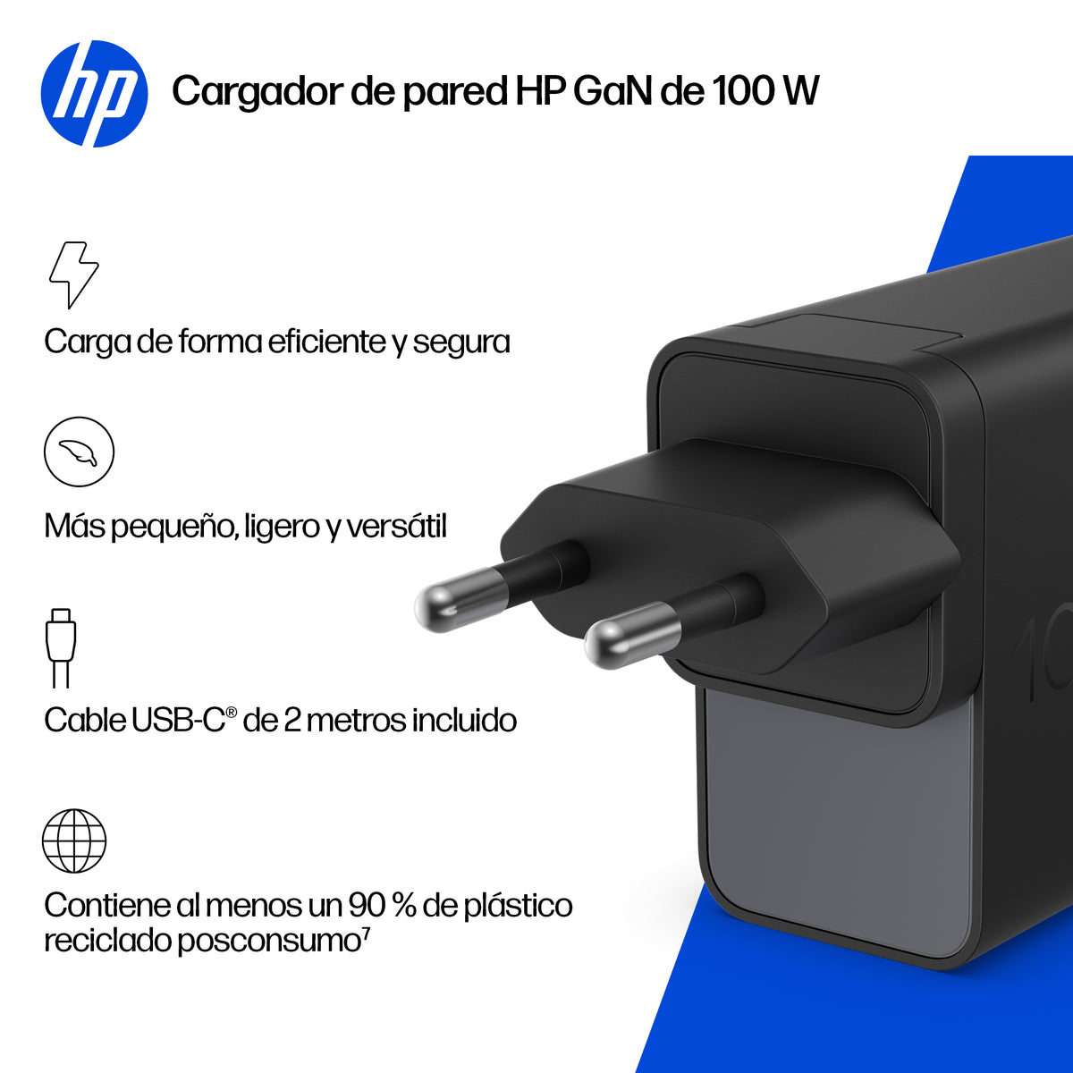 HP 100W GaN Wall Charger adaptador e inversor de corriente (5)