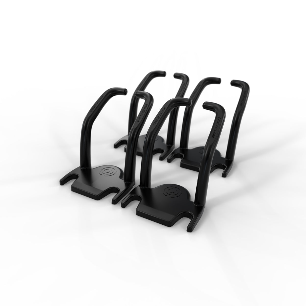 PATCHBOX PONECATCH organizador de cables Estante Estribo guía de cables Negro 4 pieza(s) (4)