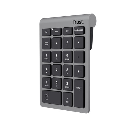 Trust Xalas teclado numérico Portátil/PC RF inalámbrico Plata (2)