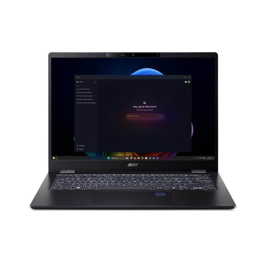 Acer TravelMate P6 TMP614-54-TCO-54EW Copilot+ PC Intel Core Ultra 5 228V Portátil 35,6 cm (14") WQXGA+ 32 GB LPDDR5x-SDRAM 512 GB SSD Wi-Fi 7 (802.11be) Windows 11 Pro Negro (2)