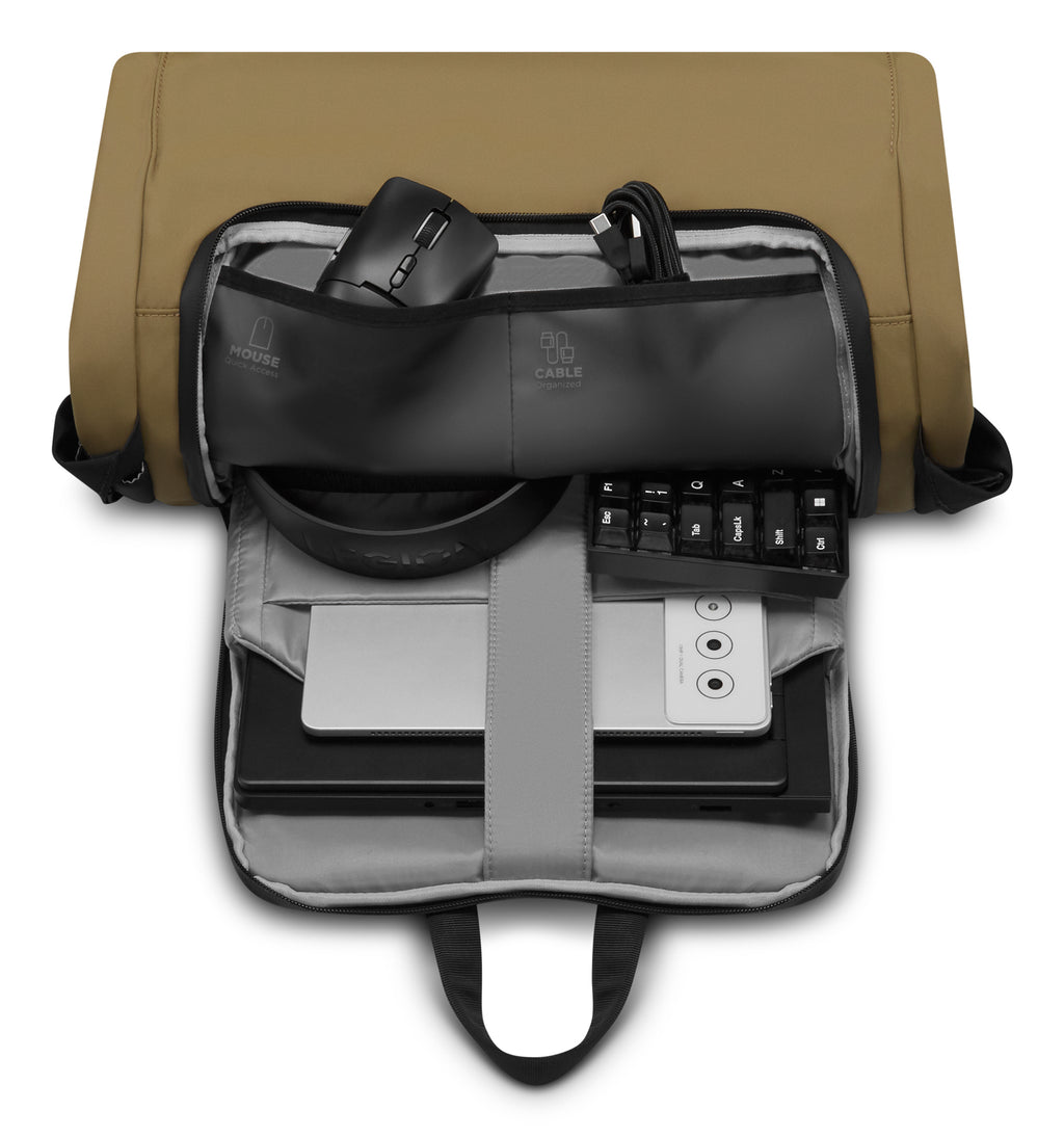 Lenovo GX41U39298 maletines para portátil 40,6 cm (16") Mochila Negro, Amarillo (5)